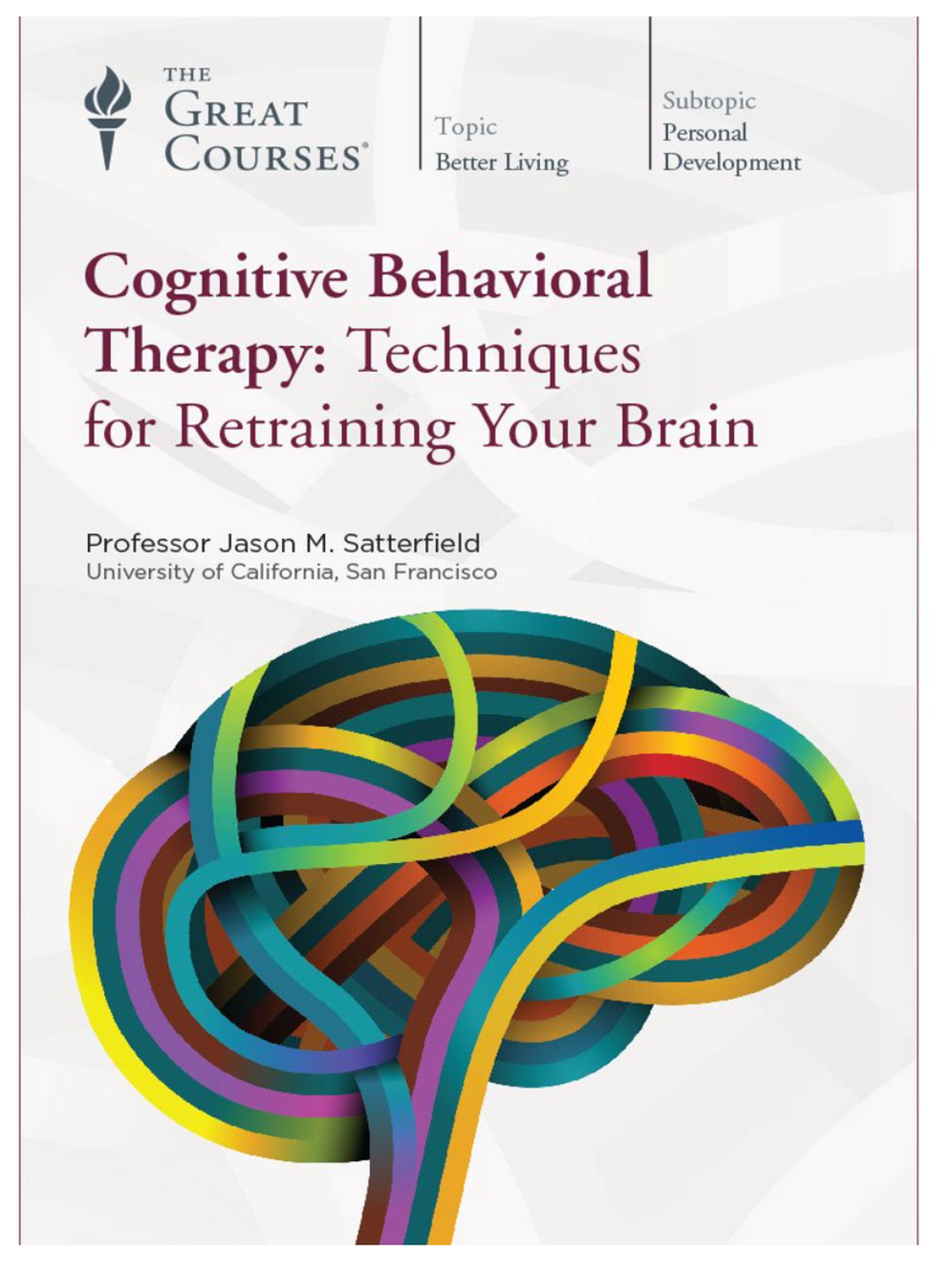 The Great Courses Cognitive Behavioral Therapy & Course Guidebook Set BRAND NEW